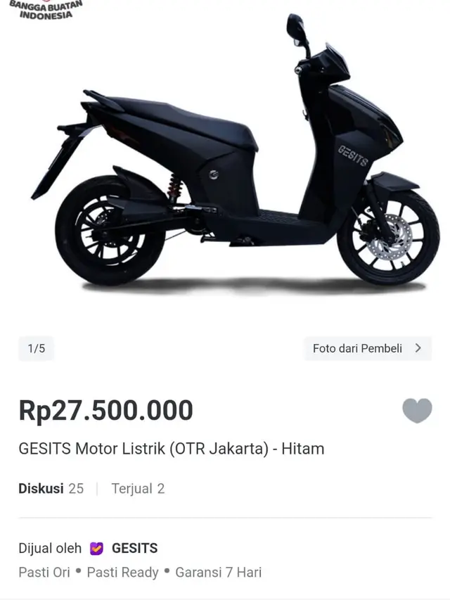 Toko resmi Gesits (Ist)