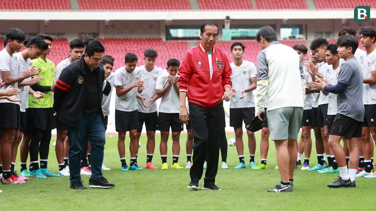 Foto: Momen Presiden Jokowi Semangati Skuad Timnas Indonesia U-20 setelah Gagal Tampil di Piala Dunia U-20 2023