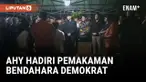 AHY HADIRI PEMAKAMAN BENDAHARA DEMOKRAT RENVILLE ANTONIO YANG MENINGGAL KARENA KECELAKAAN MOGE