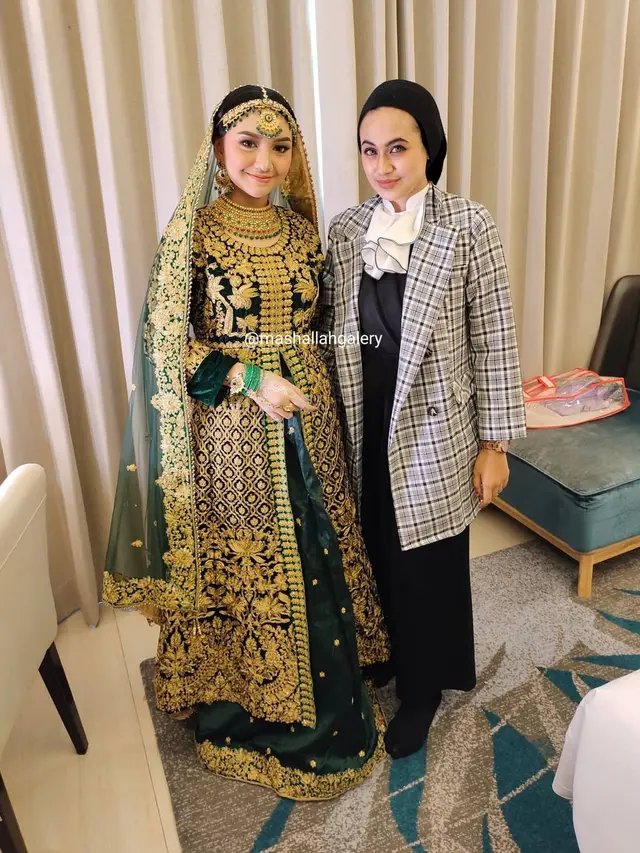 Pesona Jihan Audy Kenakan Busana India, Tampil Menawan. (Sumber: Instagram/@mashallahgalery)