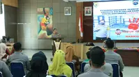 Personil kepolisian di Sumatera Barat menandatangani perjanjian untuk tidak menggunakan narkoba lagi. (Liputan6.com/ Polda Sumbar).