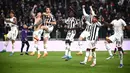 Total, Juventus yang di leg pertama menang 1-0, unggul agregat 3-0 atas Fiorentina dan berhak melaju ke partai puncak menghadapi Inter Milan. (AFP/Marco Bertorello)