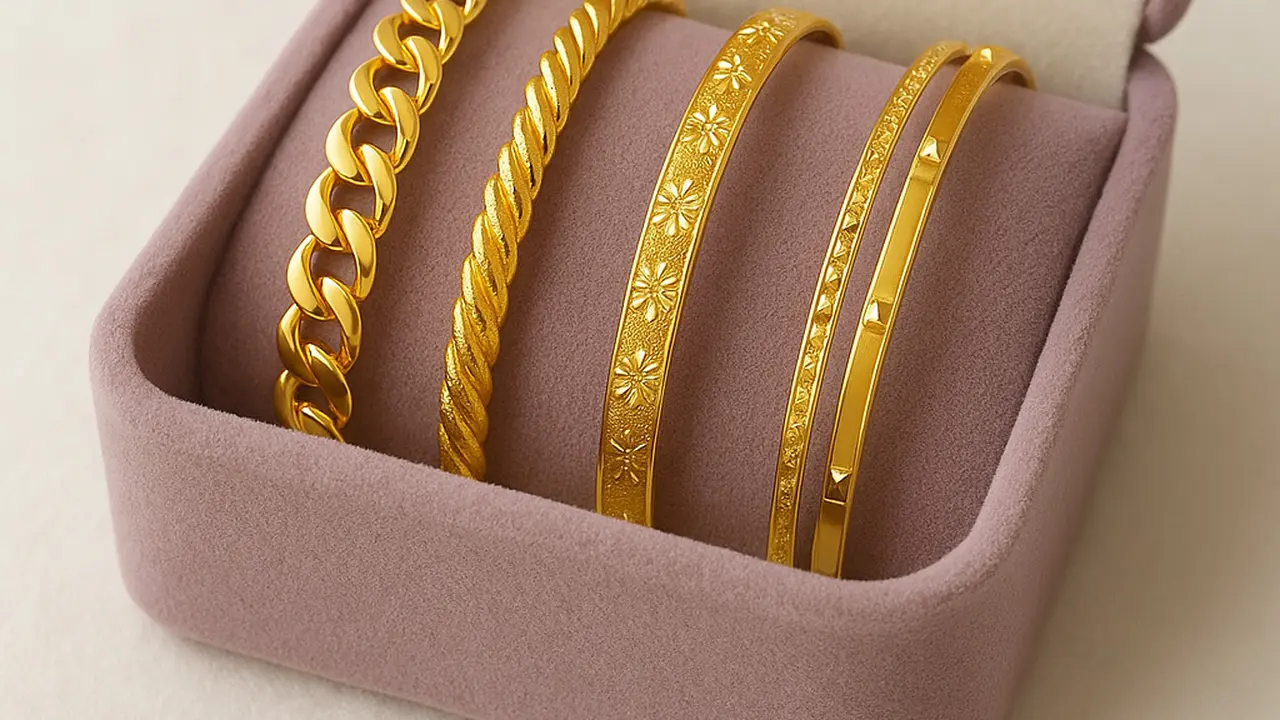 Model Gelang Emas 22 Karat 5 Gram yang Lagi Tren di 2025