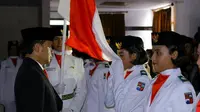 Delapan paskibra itu dibawa instrusktur ke Taman Makam Pahlawan di Jalan Pahlawan Kota Bogor, dengan tujuan agar mereka sadar. (Liputan6.com/Achmad Sudarno)