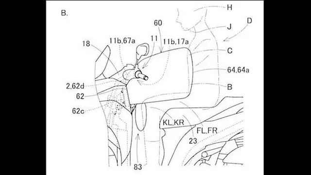 Desain airbag Yamaha