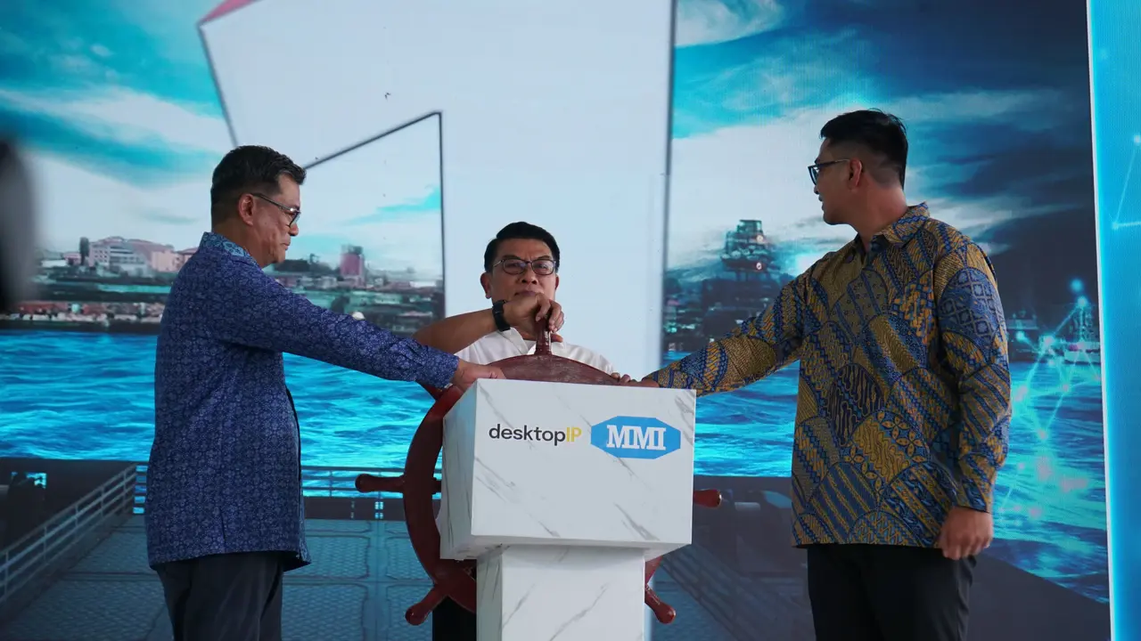 PT DesktopIP Teknologi Indonesia (DesktopIP) berkolaborasi dengan PT Maju Maritim Indonesia (MMI) meluncurkan platform Maritime Digital Infrastructure (MDI)