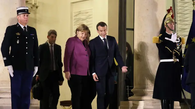 Bahas Reformasi Uni Eropa, Emmanuel Macron Sambut Hangat Kanselir Jerman