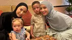 Nagita Slavina dan keluarga serta para karyawannya tengah berada di Tanah Suci untuk melaksanakan ibadah umrah. Sama-sama berada di Madinah, Nagita pun mengajak Rayyanza bertemu dengan Kamari yang sudah lebih dulu berada di sana. (Liputan6.com/IG/@raffinagita1717)