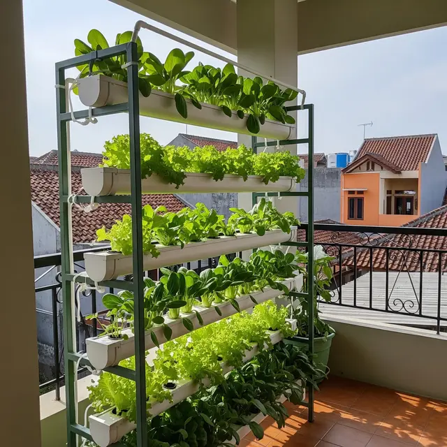 9 Model Hidroponik Bertingkat untuk Balkon Rumah, Hemat Tempat dan Mudah Dibuat