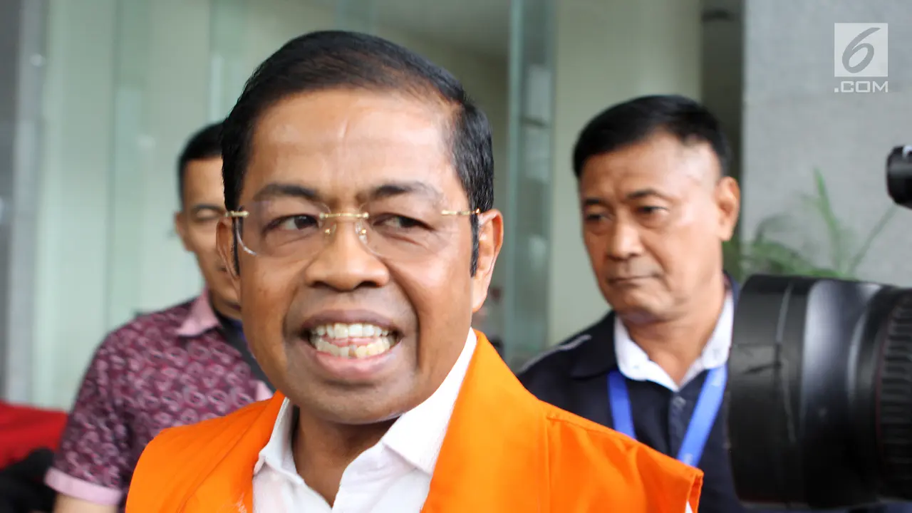 Ekspresi Idrus Marham Jelang Diperiksa Terkait Suap PLTU Riau-1