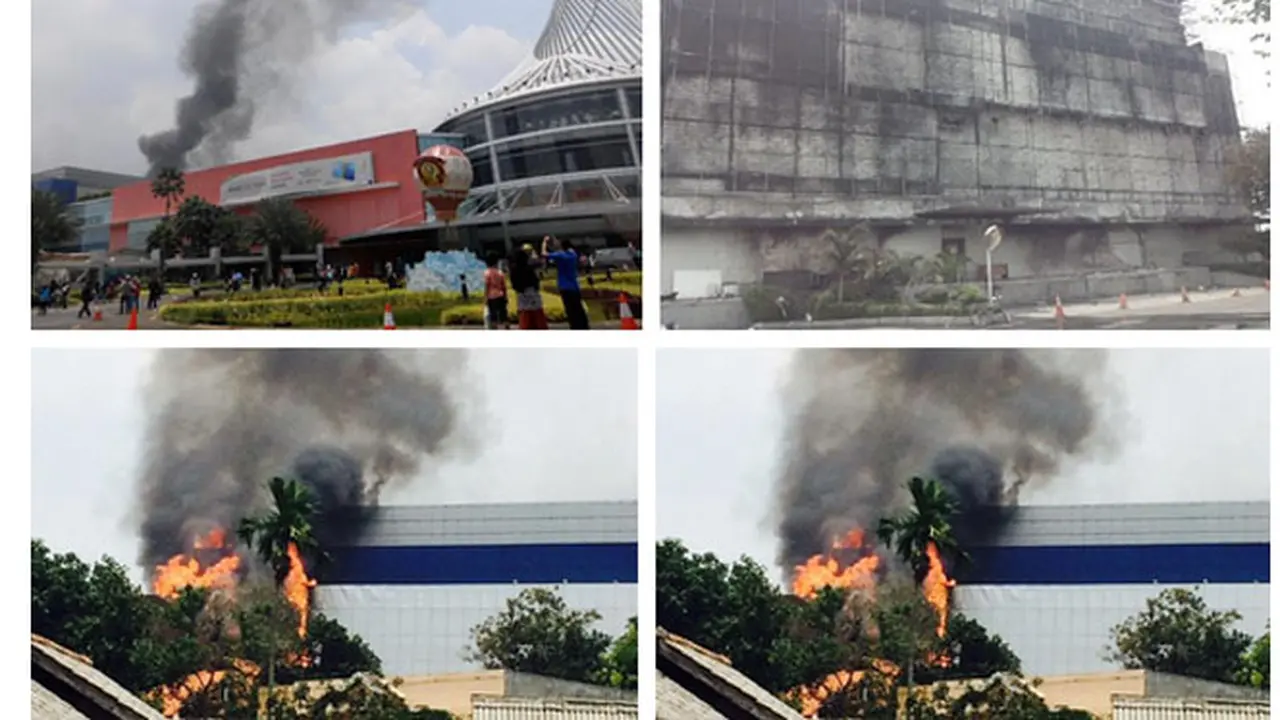 Foto-foto Kebakaran di Margo City Depok Banjiri Twitter