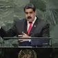 Presiden Venezuela Nicolas Maduro hadir secara mendadak di Sidang Umum PBB di New York, Rabu, 25 September 2018 (AP/Frank Franklin II)