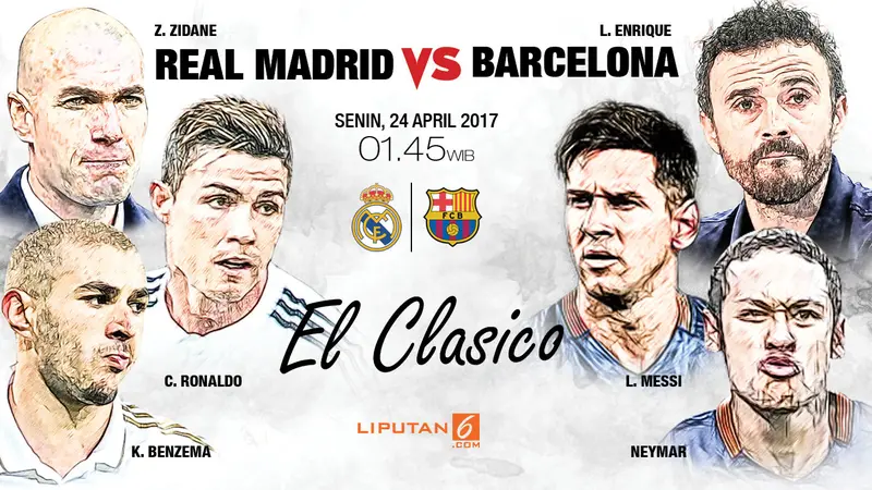 Prediksi Real Madrid vs Barcelona. 