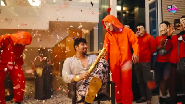 Momen Perayaan Ulang Tahun Ammar Zoni ke-28, Bertema Money Heist. (Sumber: YouTube/Aish TV)