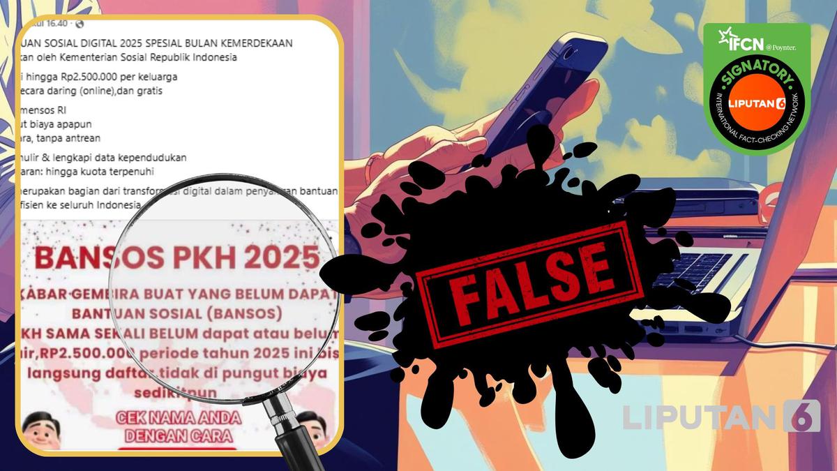 Cek Fakta: Tidak Benar Ini Link Pendaftaran Bansos Spesial Bulan Kemerdekaan