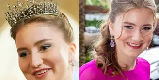 Dalam pesta pernikahan Putra Mahkota Yordania, Putri Elisabeth dari Belgia tampil elegan dengan dua look. Credit: Royal Hashemite Court
