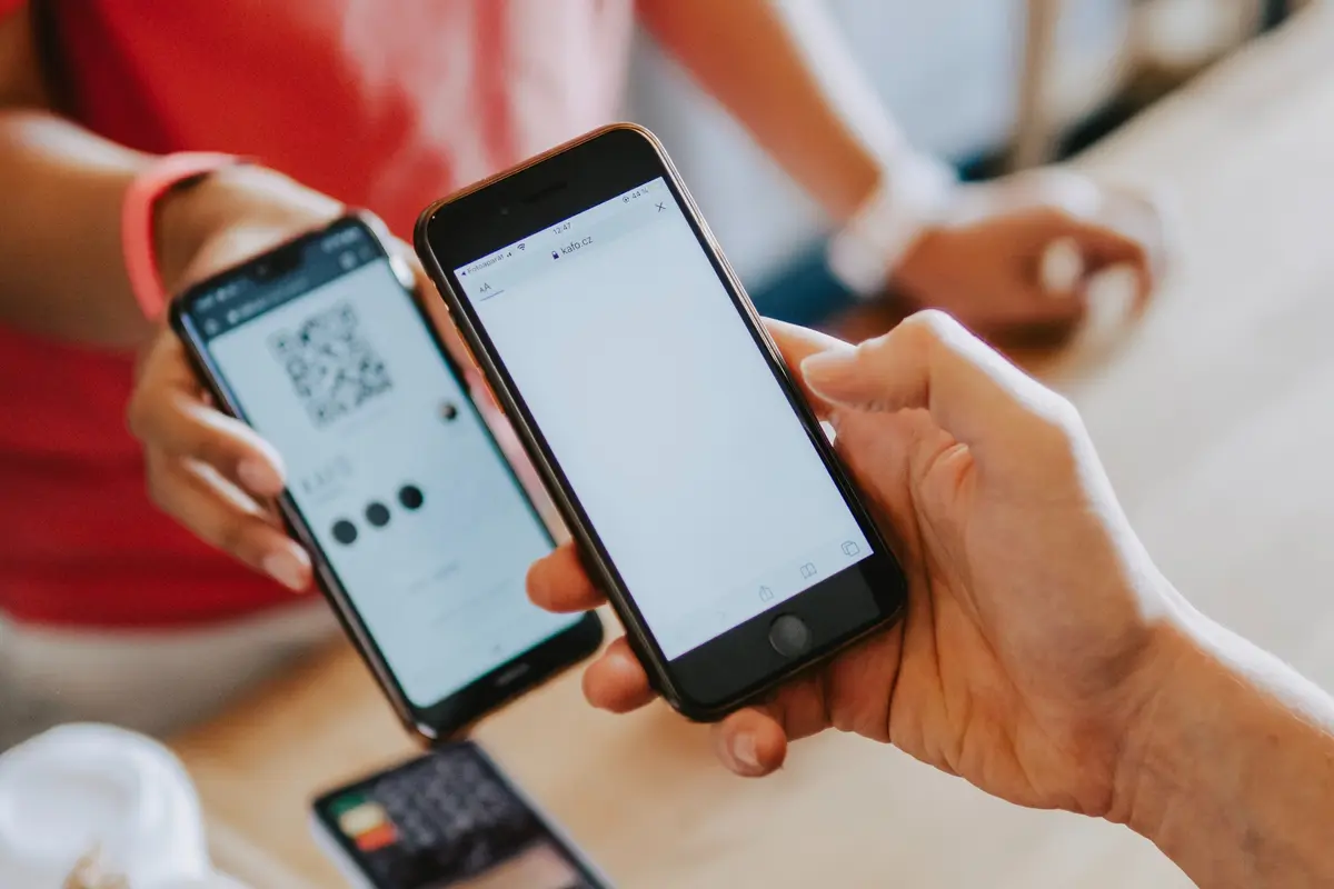 Ilustrasi dompet digital, e-wallet, pembayaran dengan QR Code