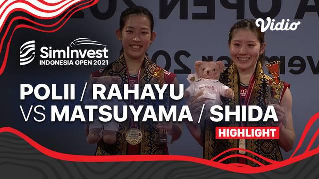 Berita Video, Highlights Pertandingan Indonesia Open 2021 antara Greysia Polii / Apriyani Rahayu Vs Nami Matsuyama / Chiharu Shida pada Minggu (28/11/2021)