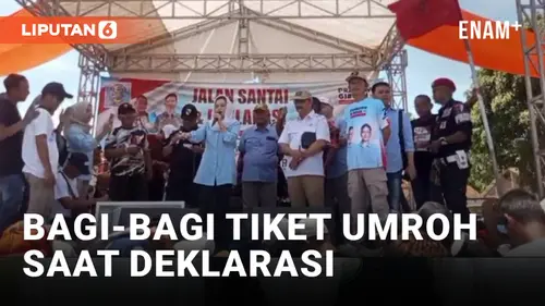 VIDEO: Deklarasi Capres Berhadiah 10 Tiket Umroh