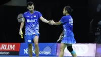 Rinov Rivaldy/Pitha Haningtyas Mentari pada perempat final PBSI Home Tournament, Kamis (2/7/2020). (PBSI)