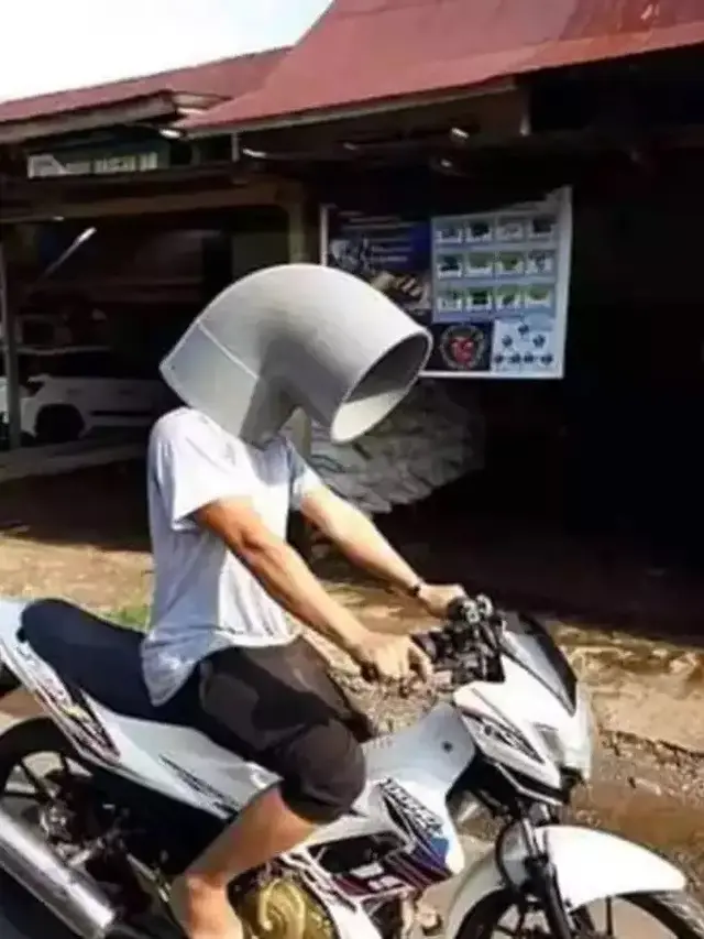 6 Potret Helm dari Benda Lain Ini Absurd Banget, Microwave Salah Satunya