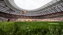 Tampak rumput di Stadion Luzhniki, Moscow, Selasa,(29/8/2017). Stadion Luzhniki akan menjadi stadion untuk pembukaan dan penutupan Piala Dunia 2018 Rusia. (AFP/Mladen Antonov)