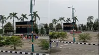 Momen lucu rombongan manasik haji jalani tawaf pakai odong-odong. (Sumber: TikTok/bayusfqq)