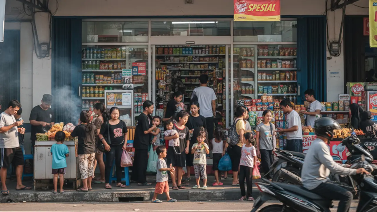 Teknik Display Barang di Warung Biar Terlihat Ramai. Gemini