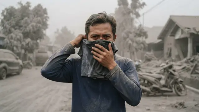 Cara Lindungi Diri dari Abu Vulkanik Tanpa Masker
