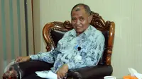 Ketua KPK, Agus Rahardjo jelang bertemu dengan pimpinan Komisi Yudisial di gedung Komisi Yudisial, Jakarta. (Liputan6.com/Helmi Fithriansyah)