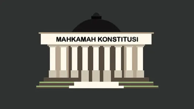 Banner Gedung Mahkamah Konstitusi