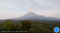 Gunung Semeru mengalami erupsi lagi pada Rabu pagi (6/3/2024), pukul 05.52 WIB. (Liputan6.com/ Dok PVMBG)