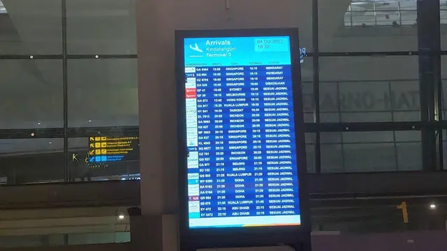 Pesawat yang ditumpangi Menteri Pertanian Syahrul Yasin Limpo mendarat di Bandara Internasional Soekarno Hatta