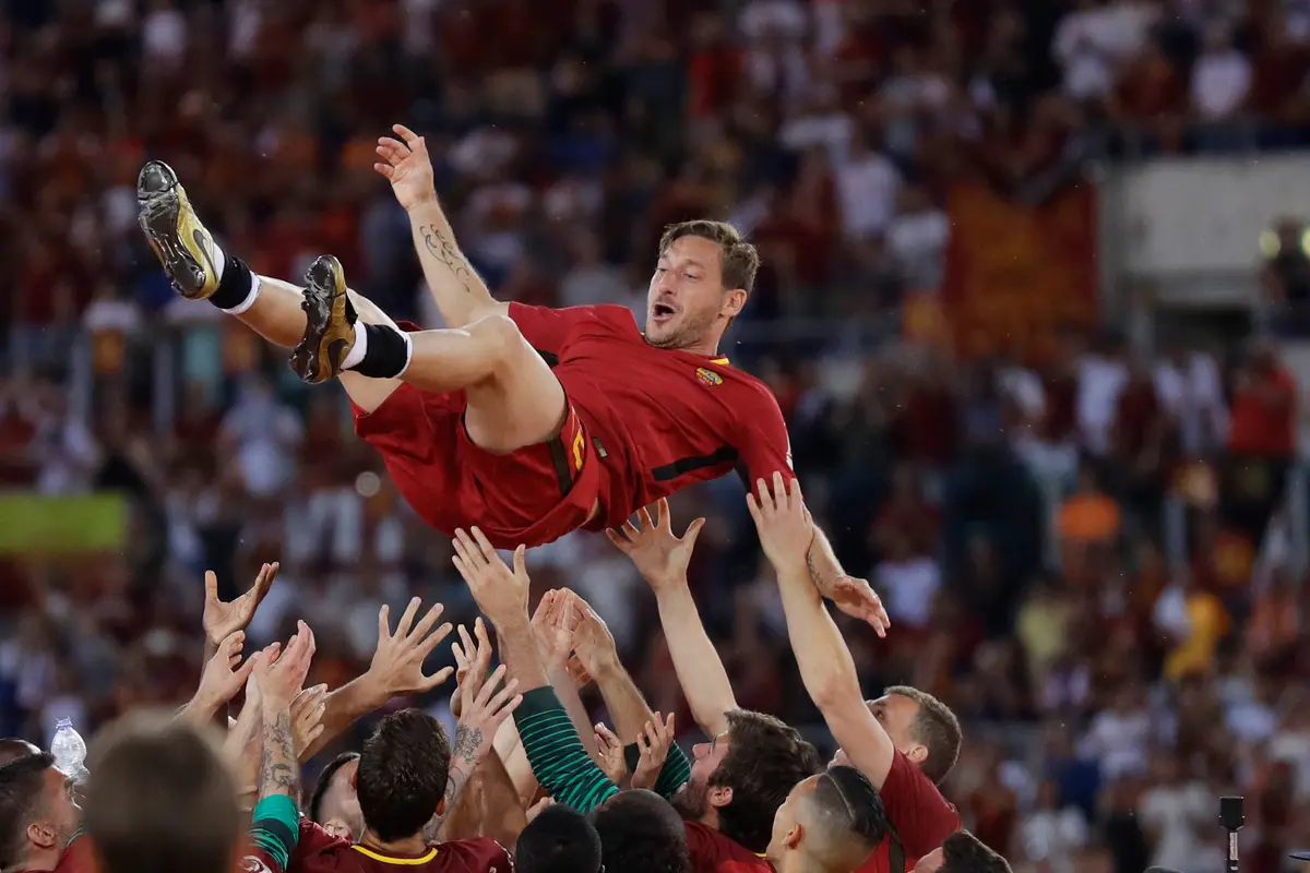 20170528-Totti Ucapkan Perpisahan dengan AS Roma-AP