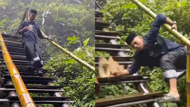 Viral Pria Jatuh Freestyle