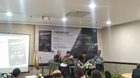 eluncuran buku 'Freeport: Bisnis Orang Kuat Vs Kedaulatan Negara' di Hotel Atlet Century, Jakarta, Senin (28/1/2019). Dok Merdeka.com/Wilfridus Setu Umbu