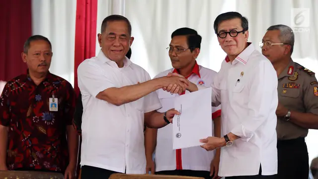 Menkumham dan Menhan Terapkan Program Bela Negara bagi Warga Binaan