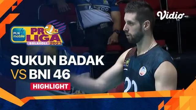 Berita video highlights laga pekan pertama putaran kedua PLN Mobile Proliga 2023 kategori putra antara Kudus Sukun Badak melawan Jakarta BNI 46 yang berlangsung dalam tiga set, Minggu (5/2/2023) siang hari WIB.