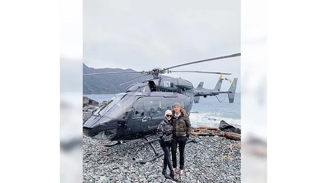 7 Potret Cetar Syahrini dan Reino Barack saat Bulan Madu di Bora-Bora dan Selandia Baru
