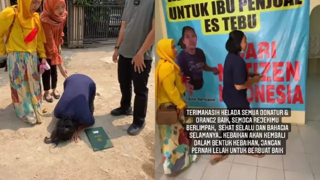 Penjual Es Tebu yang Viral Dagangan Ditawar Rp500 Ribu, Kini Dapat Hadiah Rumah
