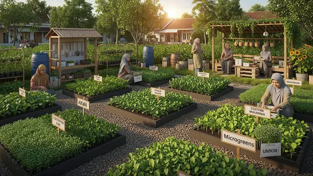 Ide Kebun Sayur untuk Ibu-ibu Komunitas UMKM/Gemini AI