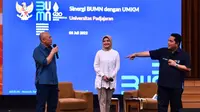 Menteri Koperasi dan UKM Teten Masduki dan Menteri BUMN Erick Thohir sepakat mengembangkan potensi UMKM di Indonesia. Apalagi, ada target penciptaan wirausaha baru.