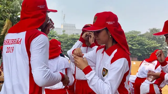 Peserta Diklat Paskibraka 2019 Istirahat Sejenak