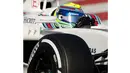 Pebalap Williams, Felipe Massa mencatat waktu 1m26.712s dari 109 lap pada sesi test pramusim F1 hari ke-3 di Sirkuit Catalunya, Barcelona, Rabu (24/2/2016) WIB.  (REUTERS/Sergio Perez)