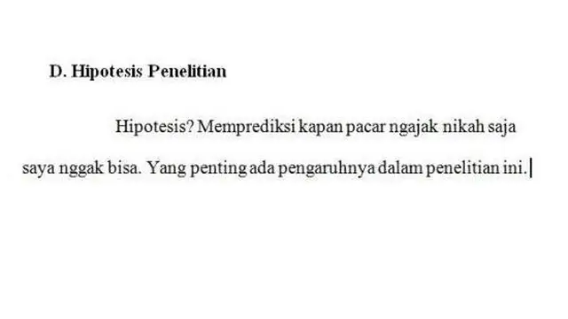 6 Tulisan di Bab 3 Skripsi Ini Bikin Tepuk Jidat, Kehabisan Ide