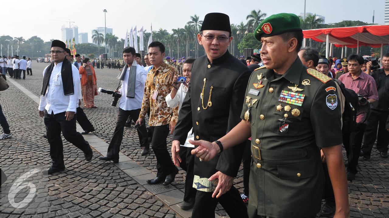 Ahok Pimpin Upacara HUT ke-488 Jakarta