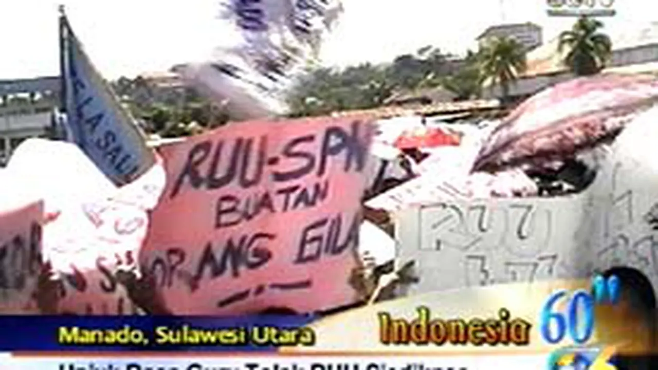 Protes Pasal 13 RUU Sisdiknas di Manado