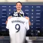 Zlatan Ibrahimovic mengaku keinginannya untuk bergabung dengan LA Galaxy sudah ada dibenaknya sejak 2 tahun lalu, sebelum gabung Manchester United.(Twitter/@LAGalaxy)