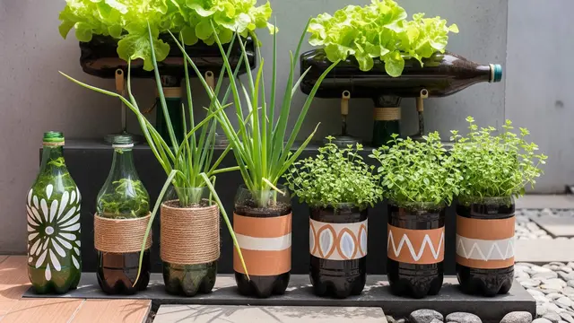 desain edible garden outdoor yang tahan panas dan hujan