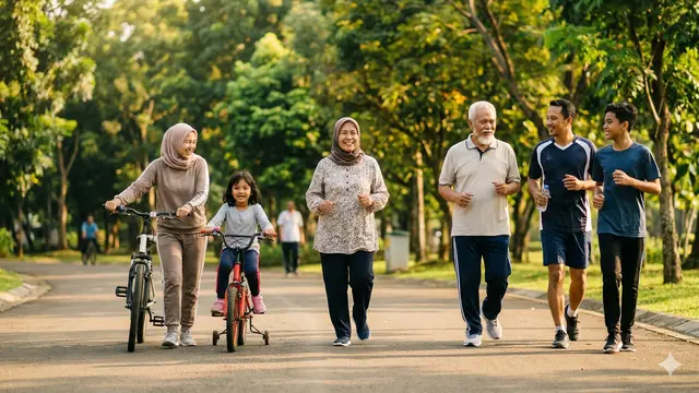Ide Aktivitas Keluarga Setelah Lebaran Biar Enggak Post-Holiday Blues (Foto: Gemini AI)